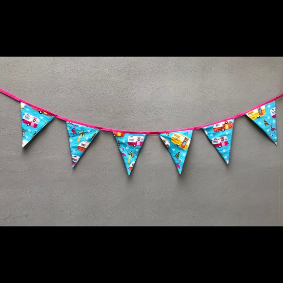 Mexicotodocorazon Flamingo bunting flag decoration - Picture 5 of 7